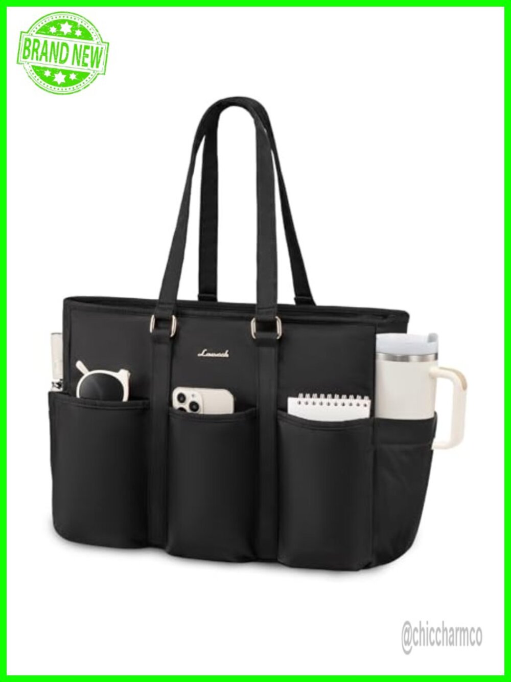 17 Inch Laptop Tote Bag for Women Work Teacher Nurse Waterproof Utility